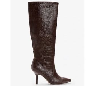 Express Crocodile Embossed Boots